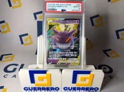👻 2018 POKEMON JPN SUN & MOON TAG BOLT #038 GENGAR & MIMIKYU GX PSA 10👻 - Image 1