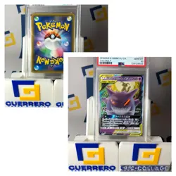 👻 2018 POKEMON JPN SUN & MOON TAG BOLT #038 GENGAR & MIMIKYU GX PSA 10👻 - Image 3