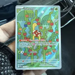 Shuckle 136/132 - ME01: Mega Evolution Pokemon Illustration Rare Holo NM - Image 1