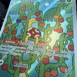 Shuckle 136/132 - ME01: Mega Evolution Pokemon Illustration Rare Holo NM - Image 3