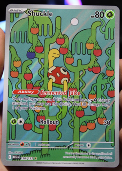 Shuckle Illustration Rare ME01: Mega Evolution 136/132 NM Pokemon TCG - Image 1
