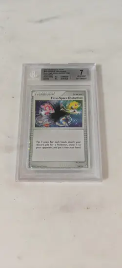 2007 Diamond & Pearl Mysterious Treasures #124 Time-Space Distortion Holo BGS 7 - Image 1