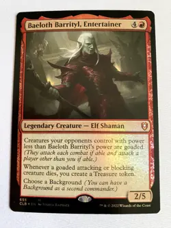 Baeloth Barrityl, Entertainer Foil M Commander Legends: Battle for Baldur's Gate - Image 1