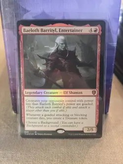 Baeloth Barrityl, Entertainer Commander Legends: Battle for Baldur's Gate Foil - Image 1