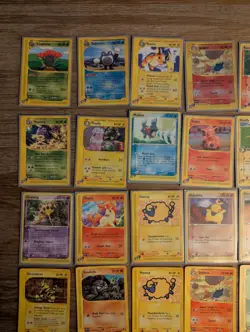 64 E Reader Pokemon Card Lot 2002 Holos & Rares, Tin Can Holder, Deck Protector - Image 4