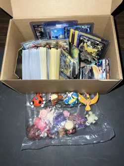 Huge Box Pokemon Card Collection Lot Full Arts Holos TCG Vintage Tomy Figures - Image 1