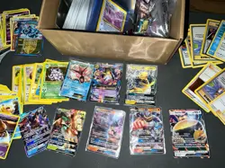 Huge Box Pokemon Card Collection Lot Full Arts Holos TCG Vintage Tomy Figures - Image 3