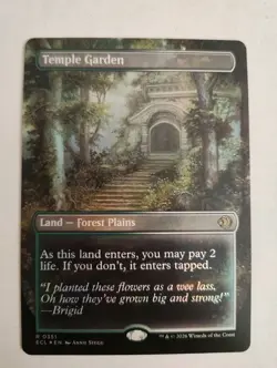 Foil | Temple Garden (BORDERLESS) MTG | NM/EX | Lorwyn Eclipsed - Image 2