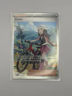 Pokemon TCG Holo Dawn Trainer Card Full Art Secret Rare 129/094 NM - Image 1