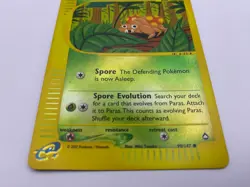 Pokemon Card - Reverse-Holo Paras 99/147 Aquapolis *LP* e-Card Common - Image 2