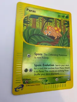 Pokemon Card - Reverse-Holo Paras 99/147 Aquapolis *LP* e-Card Common - Image 4