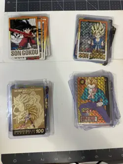 RARE - COMPLETE SET - 1996 Dragon Ball Z Hondan Carddass Part 28 + UNRIPPED CARD - Image 1