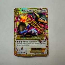 Pokemon TCG M Kangaskhan EX Flashfire Holo Gold Secret Rare Card 109/106 HP - Image 1