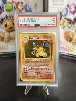 1999 Pokemon Charizard Holo 4/102 Base Set Card Near Mint PSA 7 FRESH FROM PSA - Image 1