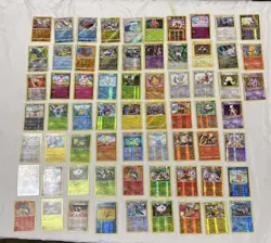 Pokemon Card Holo/Reverse Holo Lot Of 66 Cards - Image 1