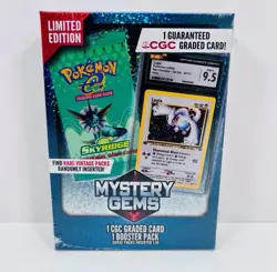 Pokemon Mystery Gems 1 CGC Graded Card & Booster Pack 2025 Limited Edition - Image 1