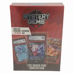Pokemon Mystery Gems 1 CGC Graded Card & 1 Booster Pack 2025! New Sealed Box! - Image 1