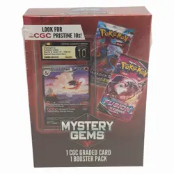 Pokemon Mystery Gems 1 CGC Graded Card & 1 Booster Pack 2025! New Sealed Box! - Image 3