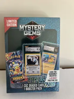 Pokemon Mystery Gems 1 CGC Graded Card & Booster Pack 2025! New Limited Edition. - Image 1