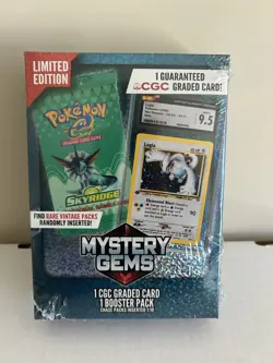 Pokemon Mystery Gems 1 CGC Graded Card & Booster Pack 2025! New Limited Edition. - Image 2
