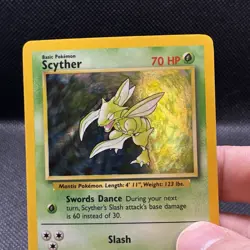 (NM) *No Symbol* Scyther #10/64 Holo 1999 Jungle Unlimited Vintage Pokemon Card - Image 2