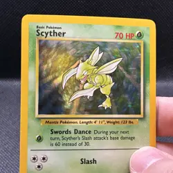 (NM) *No Symbol* Scyther #10/64 Holo 1999 Jungle Unlimited Vintage Pokemon Card - Image 3