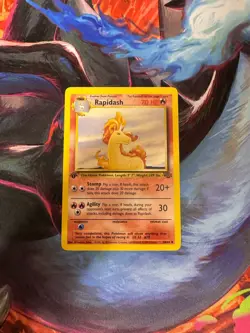 Pokemon Cards: Jungle 1st Edition Uncommon: Rapidash 44/64 - Image 1