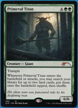 Primeval Titan (Secret Lair 494 Promo) NM MTG MAGIC CARD (507517) ABUGames - Image 1
