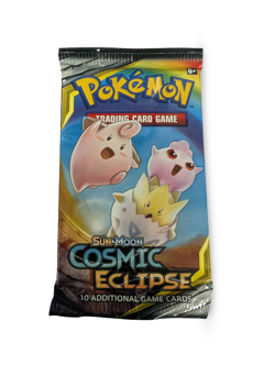 Pokemon TCG Sun & Moon Cosmic Eclipse Booster Pack Togepi Cleffa & Igglybuff Art - Image 1