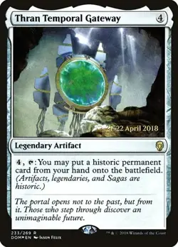 Thran Temporal Gateway - Foil Prerelease Promo DOM MP MTG - Image 1