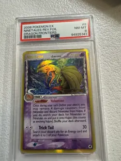 Pokemon 2006 Ninetales 8/101 Dragon Frontiers Reverse Holo Rare PSA 8 - Image 1