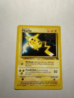 (SW) Pokemon TCG Pikachu #25 Black Star Promo - 1999 - WB The First Movie - Image 1