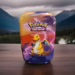 Pokemon TCG KANTO Power Dragonite Mini Tin EMPTY NO PACKS - Image 1
