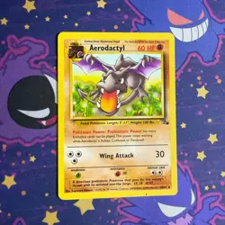 Pokemon TCG - Aerodactyl 16/62 - Rare Unlimited - Fossil Unlimited LP/mp - Image 1