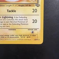 Pokemon Vintage Non-Holo Rare Electrode 18/64 Jungle WotC 1999 - Image 4