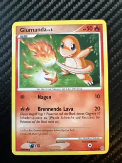 Pokemon Karte Ratselhafte Wunder Nr. 82/132 Glumanda deutsch Charmander - Image 1