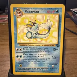 Pokemon TCG Vaporeon 28/64 Jungle Set Non-Holo Rare, Unlimited - Image 1