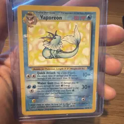 Pokemon TCG Vaporeon 28/64 Jungle Set Non-Holo Rare, Unlimited - Image 3