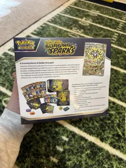 Pokemon Surging Sparks Pokemon Center Exclusive ETB Factory Sealed W/ Case - Image 4