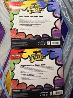 Set Of 2 Ascended Heroes Tech Sticker Collection Pokemon Sealed Ships Fast - Image 2
