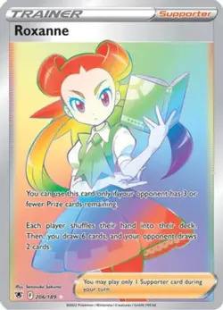 1x Roxanne - 206/189 - Secret Rare NM-Mint Pokemon SWSH10 - Astral Radiance - Image 1