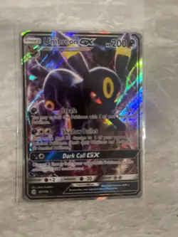 Pokemon TCG Umbreon GX 80/149 Sun & Moon Base Set Ultra Rare Near Mint - Image 1