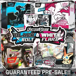 Pokemon TCG Cards 151 | BLACK BOLT & WHITE FLARE | ETB | BOOSTER BUNDLE PRE SALE - Image 1