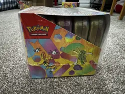Pokemon TCG - 151 Mini Tin Display Case Sealed (10) tins Damaged Box - Image 5
