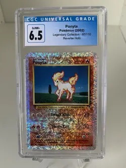 2002 Pokemon Ponyta Legendary Collection Reverse Holo #87/110 - CGC 6.5 Ex/NM+ - Image 1