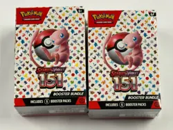 Lot of (2) Pokemon Scarlet & Violet 151 Booster Bundle Boxes Sealed - Image 1
