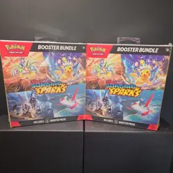 2x Pokemon Scarlet & Violet Surging Sparks Booster Bundle Boxes Lot 2 NEW/SEALED - Image 1