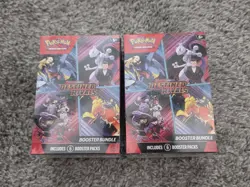 LOT of (2) Pokemon Scarlet & Violet Destined Rivals Booster Bundle Boxes Sealed - Image 1