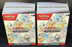 Pokemon TCG Scarlet & Violet Prismatic Evolutions Lot of 2 Booster Bundle Boxes - Image 1