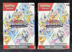 Pokemon TCG Scarlet & Violet Prismatic Evolutions Lot of 2 Booster Bundle Boxes - Image 2